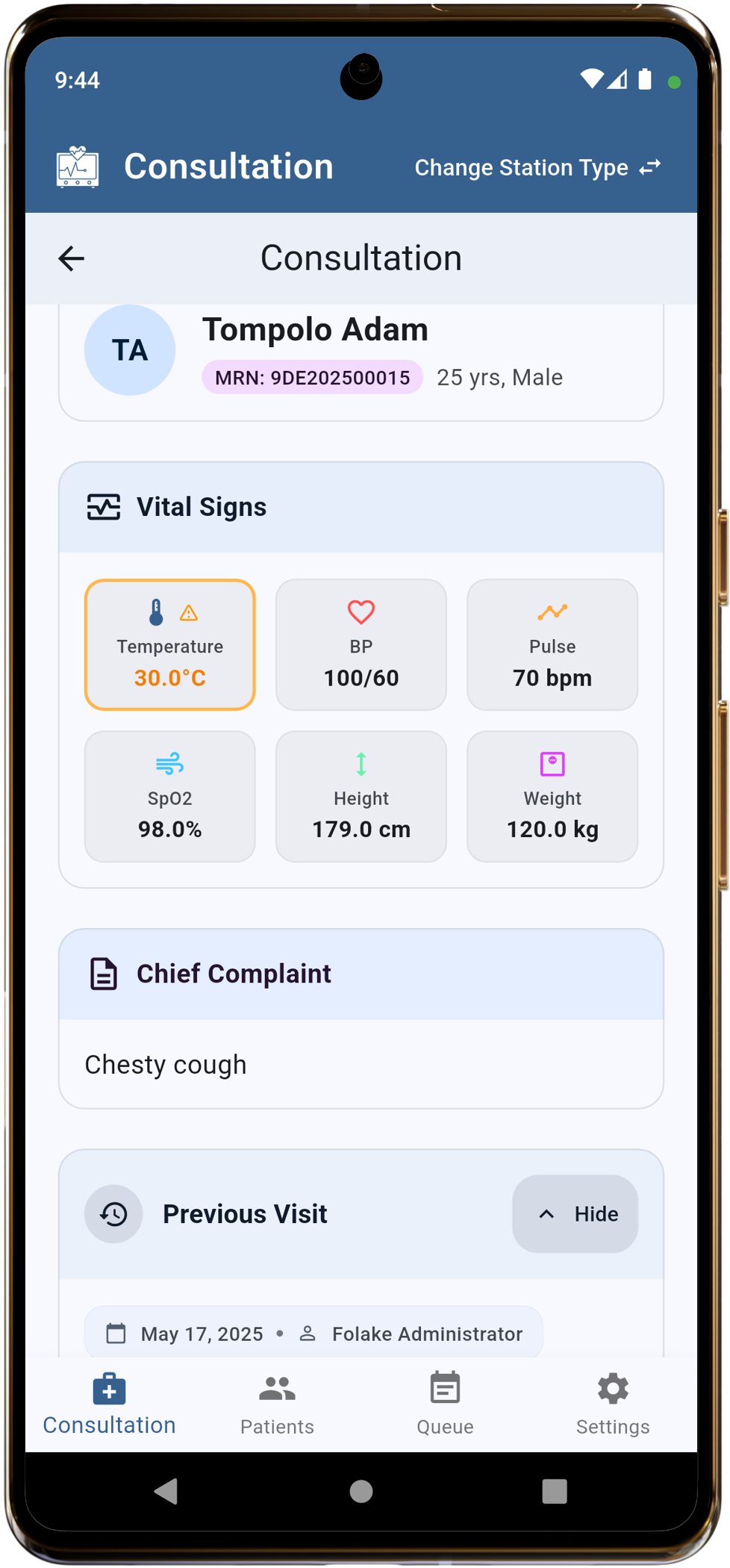 Consultation Start